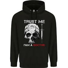 Trust Me I'm a Doctor Skull Gothic Skeleton Mens 80% Cotton Hoodie