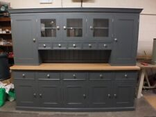 Rutland Painted Large Display Dresser (W:240cm)- F&B Downpipe, bespoke available