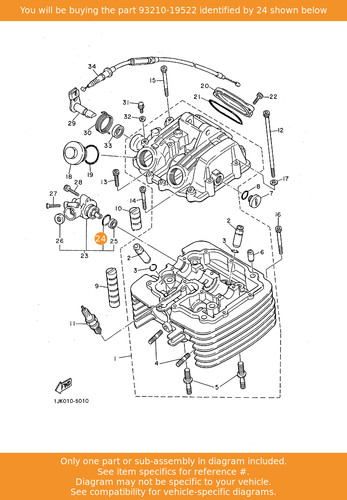 Yamaha ring 93210 19522 oem - yamaha,