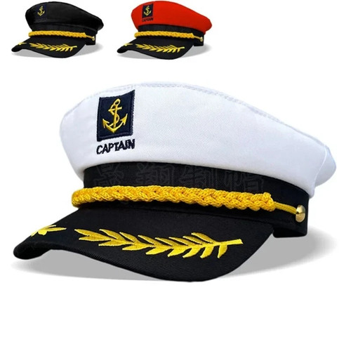 Adult navy captain hat yacht - adult,