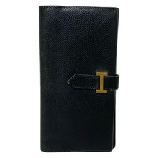 HERMES Bearn Black Veau Epsom