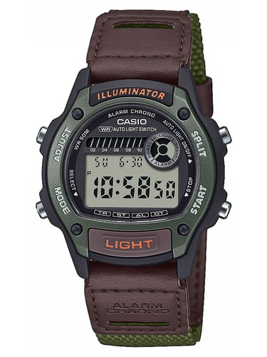 Casio brown mens digital watch - brown,