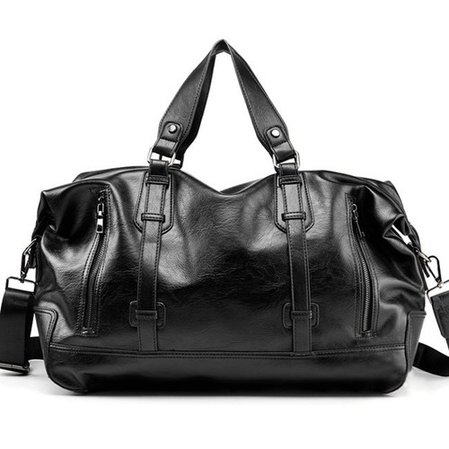 Men black leather - men's,