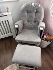 Nursing chair with footstool