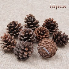 18X Christmas Tree Pine Cones Hanging Pinecone Decoration Ornament Home Parties