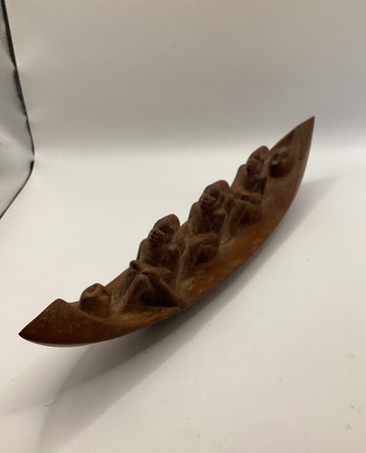 Vintage three men boat - vintage,