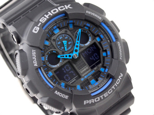 Casio shock 100 1a2 - ga-100-1a2, black