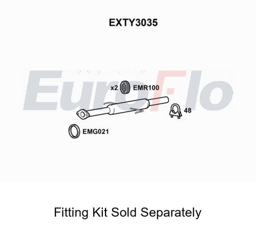 Rear muffler silencer insert - rear,
