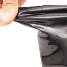 Glossy Faux Latex Thigh High Leg Covers Tights with Zipper for Costume Parties