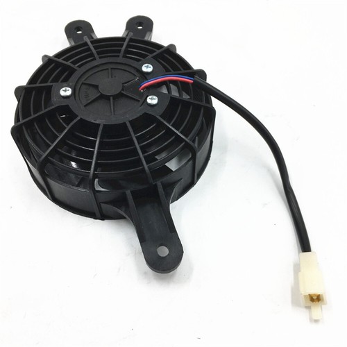 Black plastic radiator fan - black,