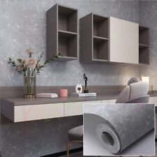 Plain Grey Concrete Effect Wallpaper Shimmer Texture Living Room Study Wallpaper