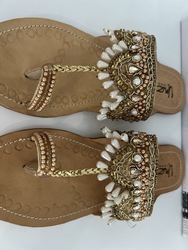 Brand new unze sandals gold - unze,