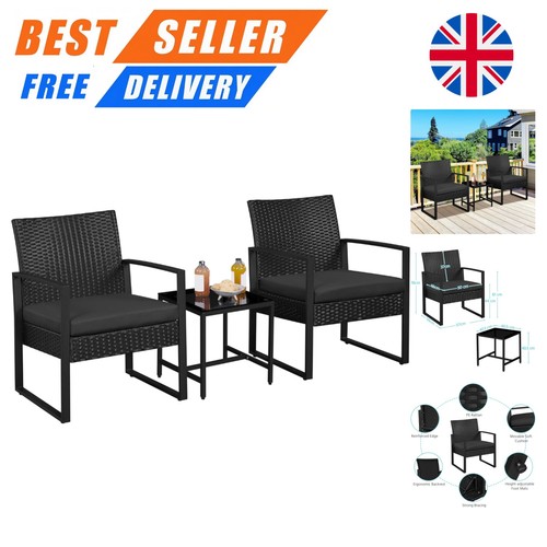 Stylish black piece rattan - stylish,