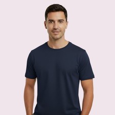 Mens T-Shirt Tee Cotton Sleeve