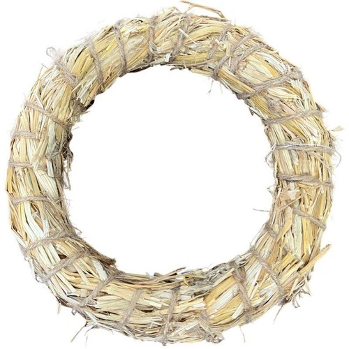 Straw ring wreath - wreath,