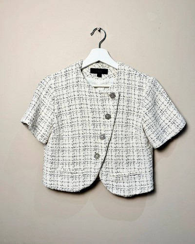 Zara womens white tweed - white,