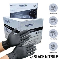 100 BLACK DISPOSABLE NITRILE