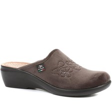 Pavers Heeled Mule Slippers