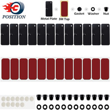 12Pcs Rear Window Louvers Hardware Kit Installation w/ 3M Tape for Ford Dodge