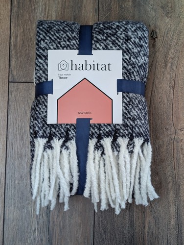 Habitat faux mohair throw - habitat,