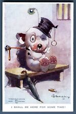 Vintage Bonzo postcard puppy