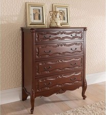 New Exquisite Raphael Handcrafted French Antique Style Tall Chest of Drawers