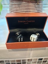 SALE Simon Carter London dice cufflinks brand new in box