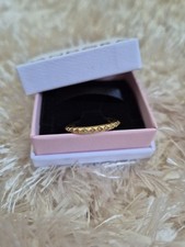 Genuine Pandora Me Gold Plated Pyramids Ring Size 52