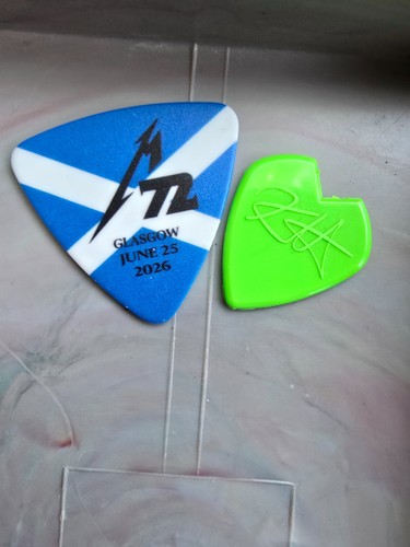Metallica guitar pick set from
