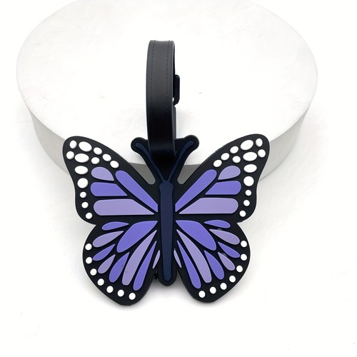 Purple cute butterfly luggage - cute,