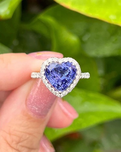 70ct heart cut natural blue - heart,