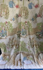 Peter Rabbit Vintage Fabric Large Piece Almost 2 Metres Rare Beatrix Potter