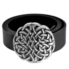 Mens Leather Belt & Buckle