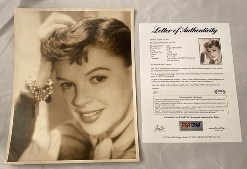 Judy garland 11x14 signed - garland,