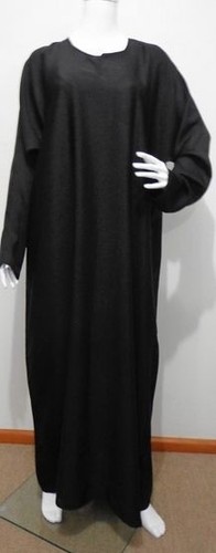 Black jilbab abaya hijab - black,