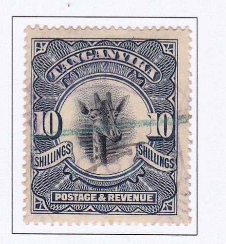 Tanganyika 1922 10s - ,