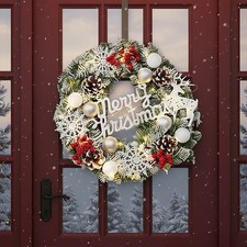 Large Snowy Christmas Wreath