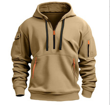 Men Retro Sweatshirt Work Half