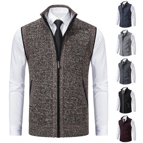 Men plain knitted - knitted, stand