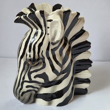 Handmade Zebra Head Ceramic