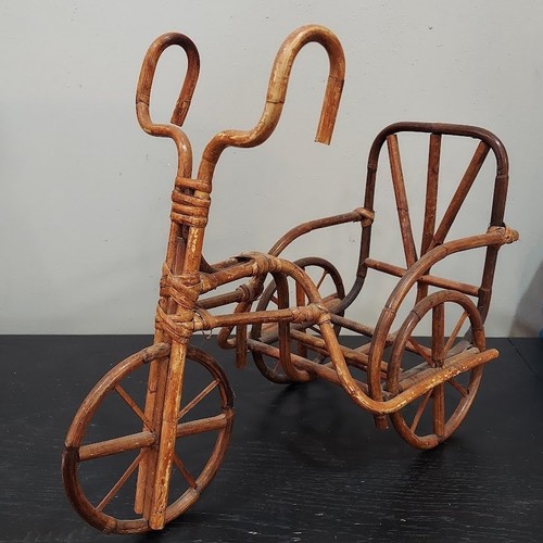 Vintage bamboo rattan - vintage, tricycle