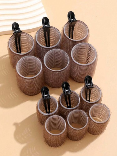 18pcs set hair rollers with - 12,