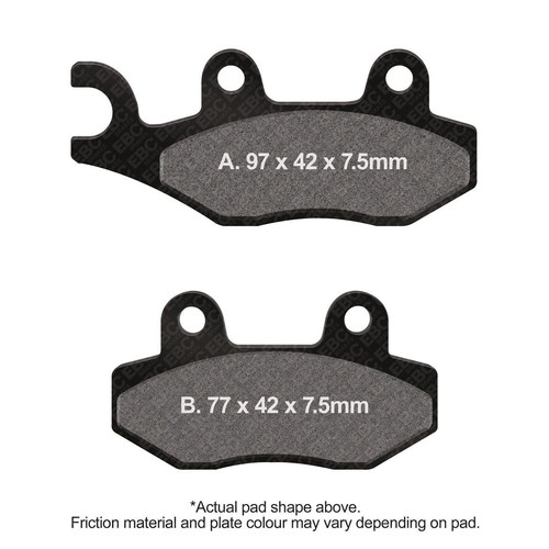 Ebc motorcycle brake pads - ebc, tt