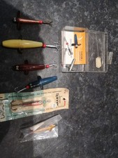  Vintage Fishing Lure Collection Devon Minows Taylor Johnson Jensen Patented New