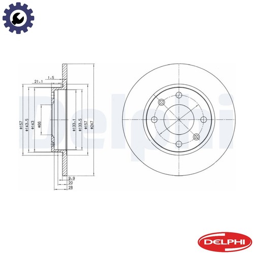 Brake disc bg2213 for - brake,