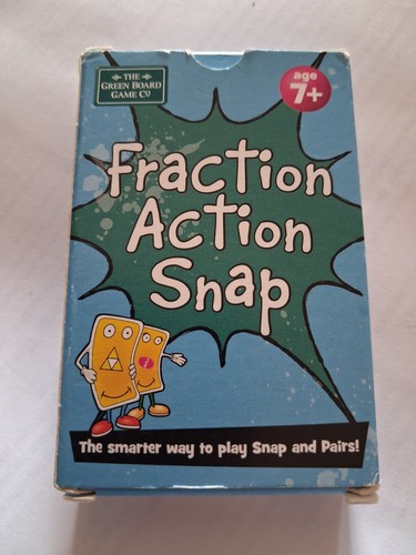 Fraction action snap card game - fraction,