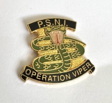 Vintage Police Service of Northern Ireland (PSNI) & Operation Viper Pin Badge