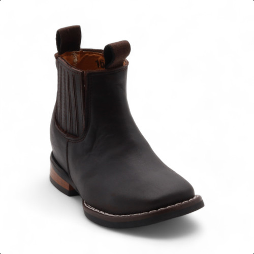 Evan kids dark brown leather - kids,