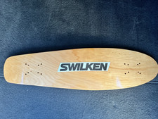 Vintage 70’s Swilken wood  Skateboard (KICK TAIL) 