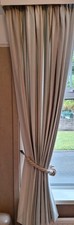 Laura Ashley Awning Stripe Duck Egg Curtains Fully Lined